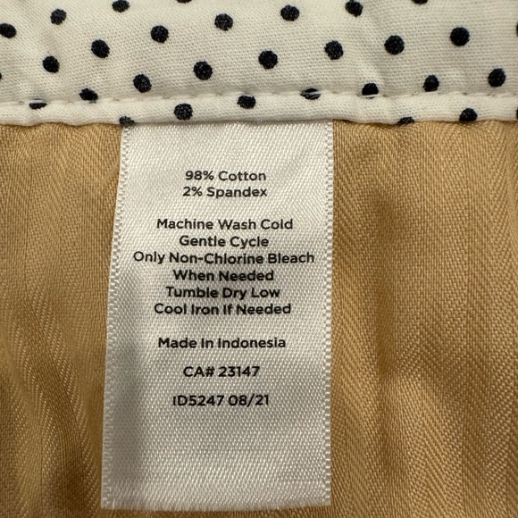 Talbots Perfect Crop Pant Curvy Fit White Size 12P - Picture 6 of 10